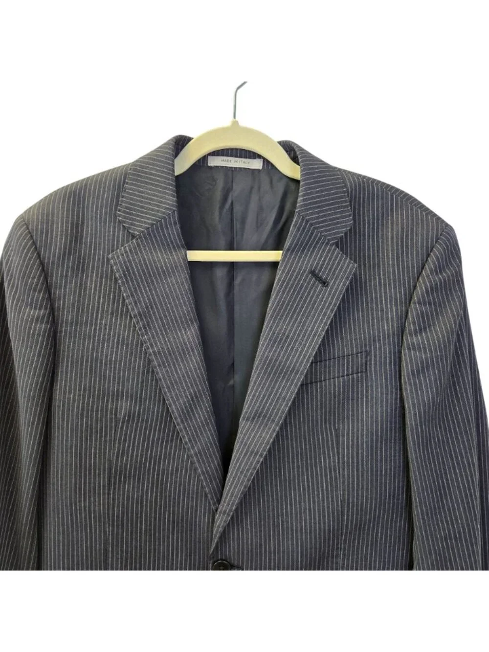 Giorgio Armani Collezioni 100% Wool Two Button Pinstripe Sport Coat Size 40R